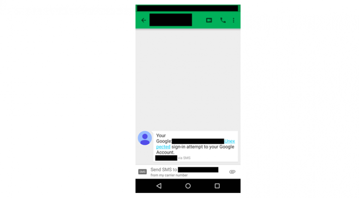 Imagen - SMS de Google avisa de que han accedido a tu cuenta ¡es una estafa!