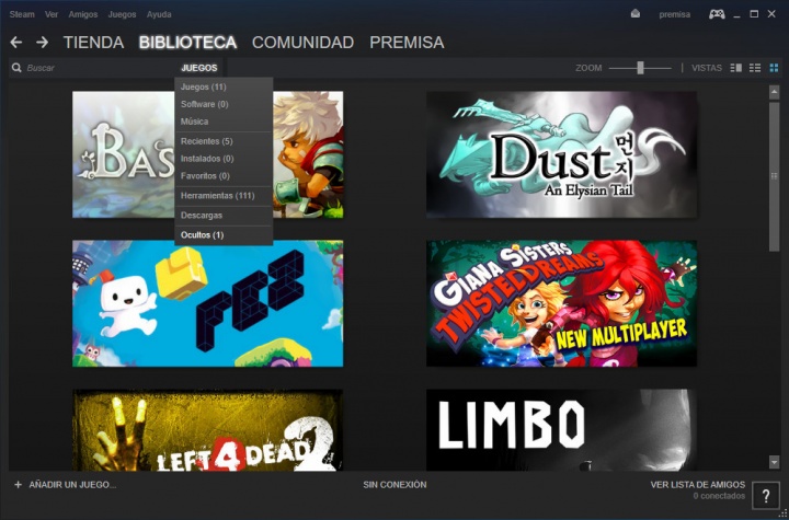 Imagen - C&oacute;mo ocultar los juegos en la biblioteca de Steam
