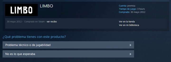 Imagen - Cómo devolver un juego que no te gusta en Steam