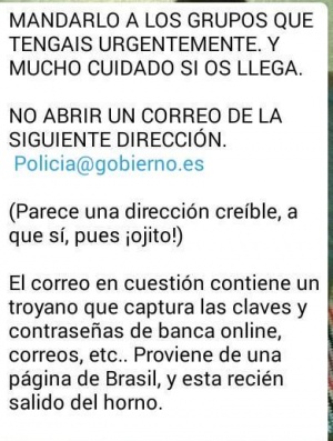 Imagen - No abras los emails de policia@gobierno.es &iexcl;son una estafa!