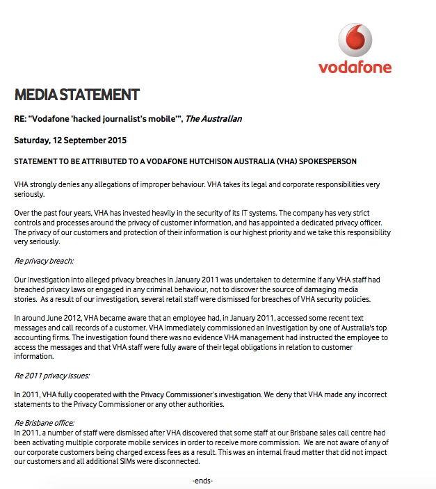 Imagen - Vodafone hackea el m&oacute;vil de una periodista en Australia