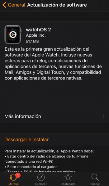 Imagen - Descarga ya watchOS 2 para el Apple Watch
