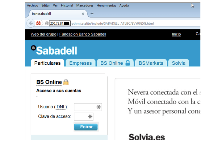 Imagen - Cuidado con las falsas webs de Banco Sabadell