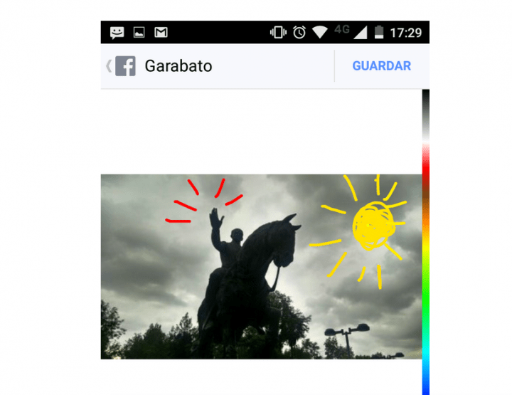 Imagen - La app de Facebook ya permite dibujar en las fotos