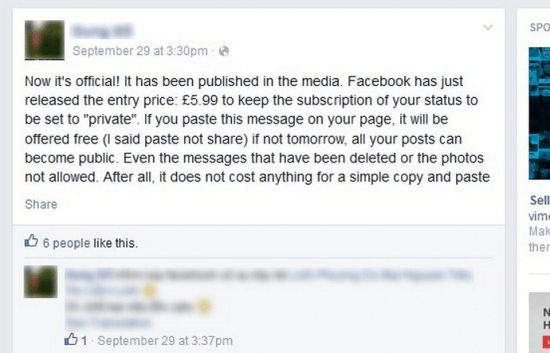 Imagen - Corre el rumor de que Facebook mantendr&aacute; tus publicaciones en privado si pagas