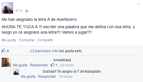 Imagen - Facebook viraliza el juego de "una palabra que te defina"