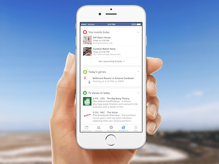 Imagen - Facebook renueva la pestaña Notificaciones