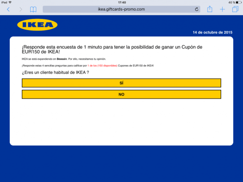 Imagen - Cuidado con los cupones de descuento de Ikea en WhatsApp