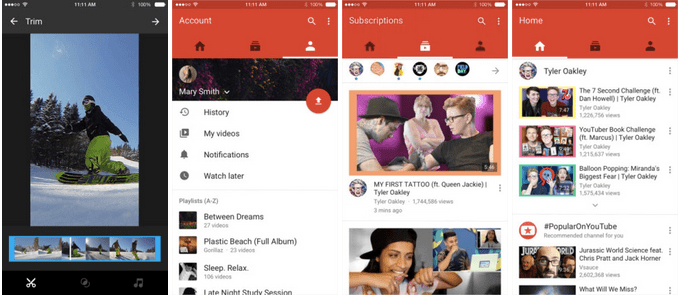Imagen - YouTube para iOS se actualiza con Material Design y editor de vídeos