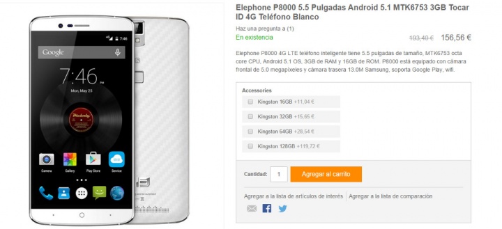 Imagen - D&oacute;nde comprar el Elephone P8000 desde Espa&ntilde;a