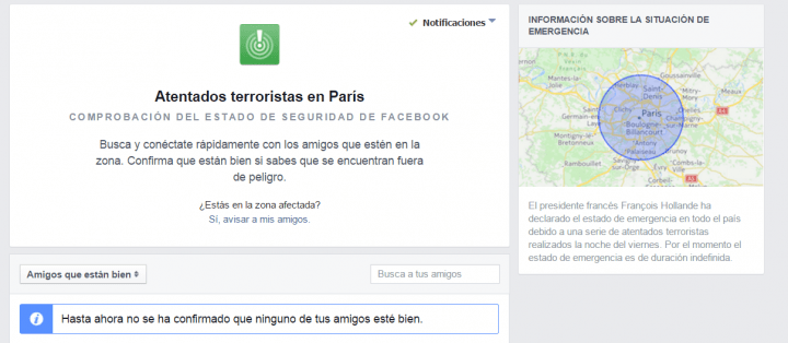 Imagen - Facebook lanza una herramienta para buscar a nuestros amigos en Par&iacute;s