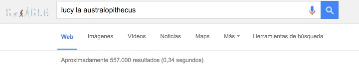 Imagen - Google celebra el aniversario del descubrimiento de Lucy con un Doodle