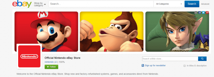 Imagen - Nintendo ya cuenta con tienda en eBay