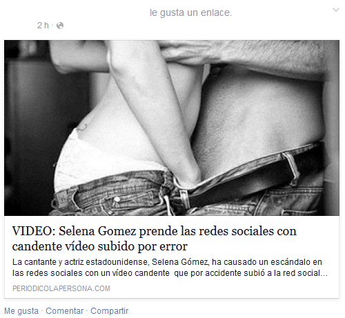 Imagen - Cuidado con las publicaciones de periodicolapersona en Facebook