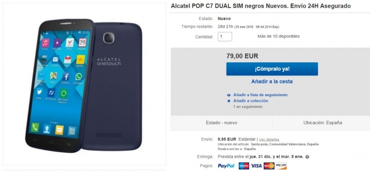 Imagen - 5 tiendas donde comprar el Alcatel OneTouch Pop C7