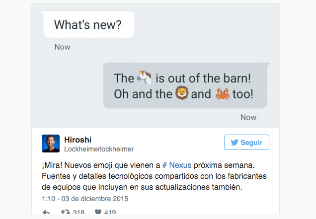 Imagen - Los nuevos emojis llegarán a Android la próxima semana