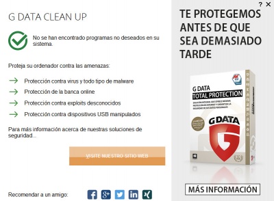 Imagen - G Data Clean Up: elimina toolbars, programas no deseados y adware