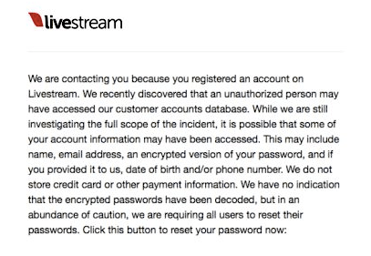 Imagen - LiveStream ha sido hackeado