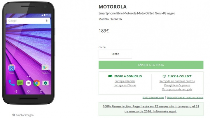 Imagen - Dónde comprar el Motorola Moto G 2015 más barato