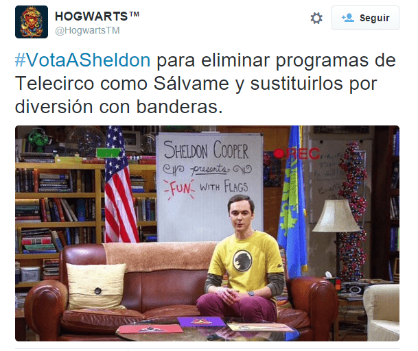 Imagen - Sheldon Cooper, el presidente que quieren los espa&ntilde;oles #VotaASheldon
