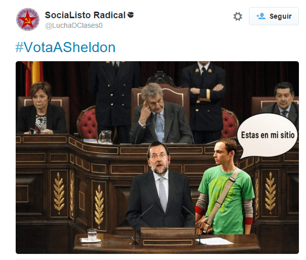 Imagen - Sheldon Cooper, el presidente que quieren los espa&ntilde;oles #VotaASheldon