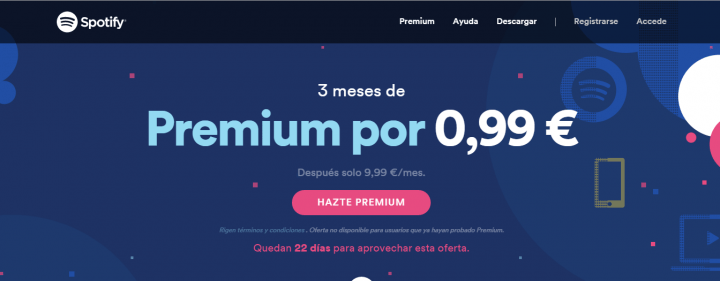 Imagen - Consigue Spotify Premium por 0,99 euros al mes