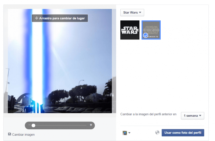 Imagen - Cambia tu foto de perfil de Facebook por el sable de luz de Star Wars