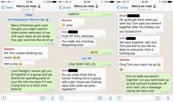 Imagen - Felicita la Navidad a todas su exnovias en un grupo de WhatsApp y se vuelve viral