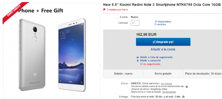 Imagen - D&oacute;nde comprar el Xiaomi Redmi Note 3