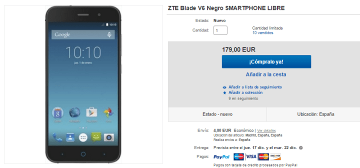 Imagen - Dónde comprar el ZTE Blade V6