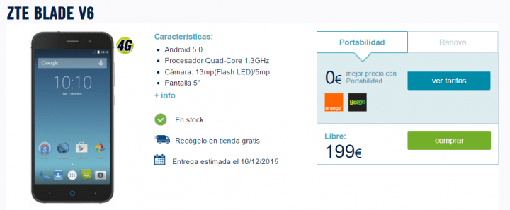 Imagen - Dónde comprar el ZTE Blade V6