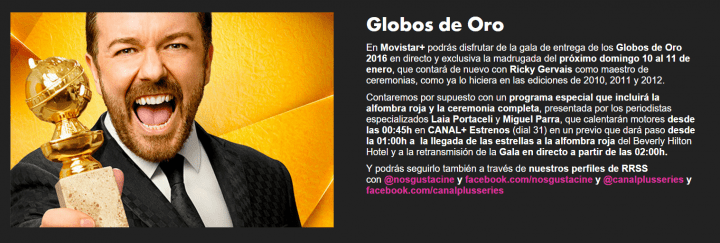 Imagen - C&oacute;mo seguir los Globos de Oro por Internet