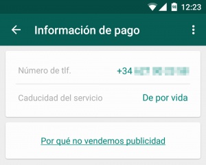 Imagen - C&oacute;mo saber si ya tienes WhatsApp gratis de por vida