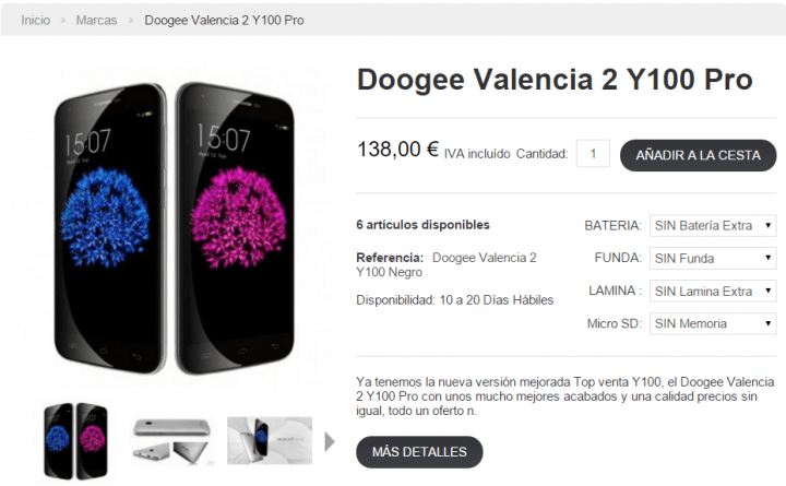Imagen - 5 sitios dónde comprar el Doogee Valencia 2 Y100 Pro