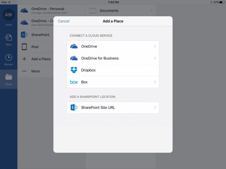 Imagen - Office ya permite conectarse con Dropbox y Box