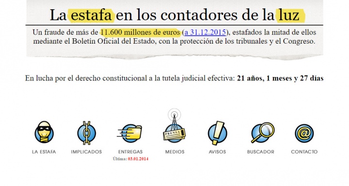 Imagen - Estafaluz, la web de un jubilado contra las el&eacute;ctricas