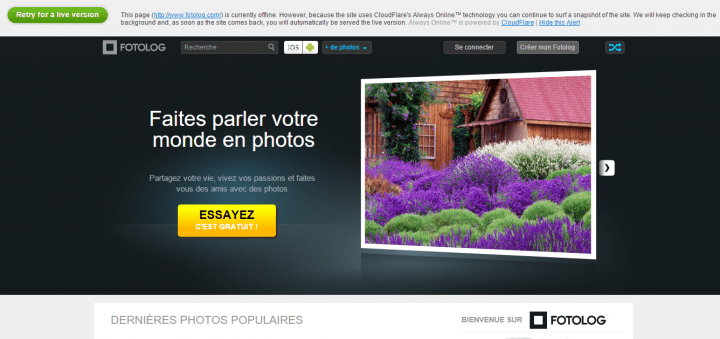 Imagen - Fotolog ca&iacute;do: &iquest;qu&eacute; ocurre?