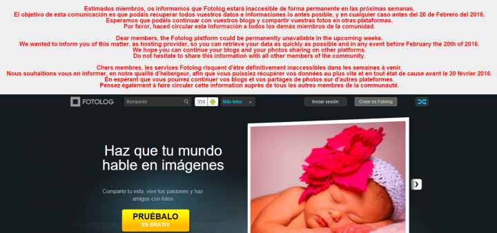 Imagen - Fotolog regresa pero cerrar&aacute; el pr&oacute;ximo mes