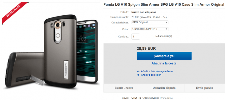 Imagen - 7 fundas para el LG V10
