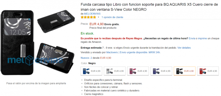 Imagen - 5 fundas para el bq Aquaris X5