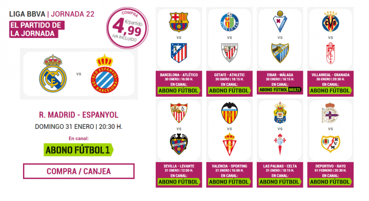 Imagen - OpenF&uacute;tbol, visualiza online partidos de la Liga y Copa