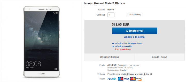 Imagen - 5 tiendas d&oacute;nde comprar el Huawei Mate S