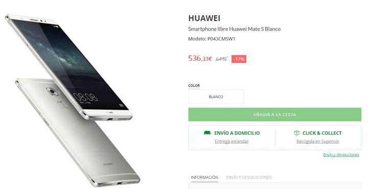 Imagen - 5 tiendas d&oacute;nde comprar el Huawei Mate S