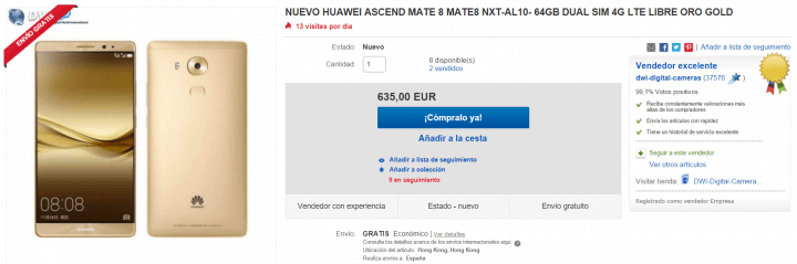 Imagen - Dónde comprar el Huawei Mate 8