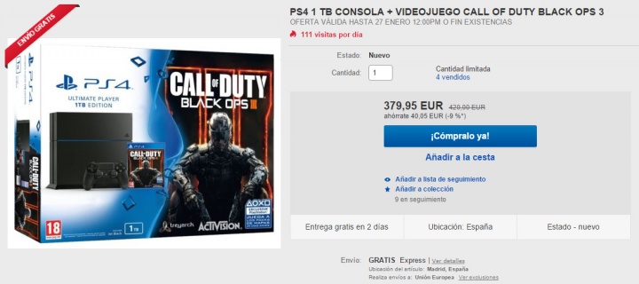 Imagen - Oferta: Compra la PlayStation 4 m&aacute;s barata