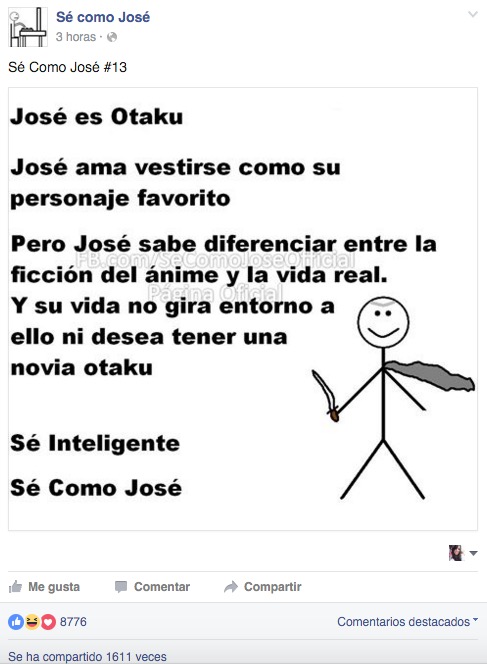 Imagen - Sé inteligente, sé como José: el nuevo viral de Facebook
