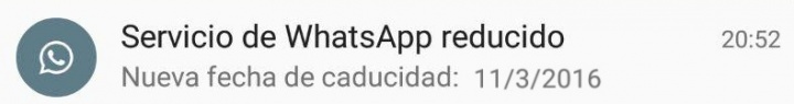 Imagen - &iquest;Por qu&eacute; me ha llegado una notificaci&oacute;n de "Servicio WhatsApp ampliado"?