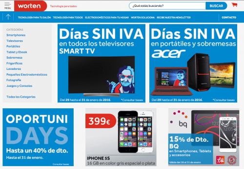 Imagen - Worten tendr&aacute; el D&iacute;a sin IVA del 29 al 31 de enero