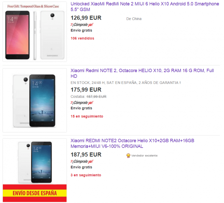 Imagen - 5 sitios d&oacute;nde comprar el Xiaomi Redmi Note 2