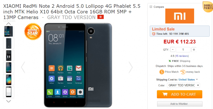 Imagen - 5 sitios d&oacute;nde comprar el Xiaomi Redmi Note 2